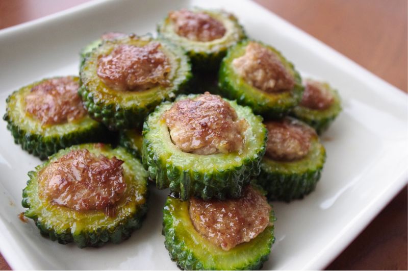 ゴーヤーの肉詰め