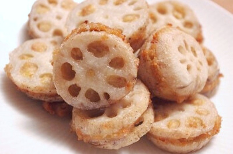 れんこんのはさみ揚げ