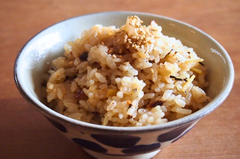 生姜といわしの炊き込みご飯