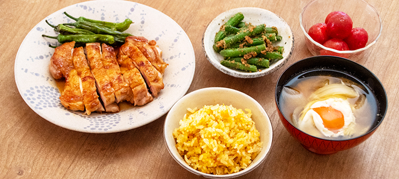 日本の　家で　よく　食べる　料理の　作り方です。今日の　晩ごはんに　何を　作りますか？